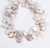 Ferskvandsperle – Barok, Let Dråbeformet, Grade A (16x17mm) ENKELT - Uniq Perler - 457899