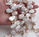 Ferskvandsperle – Barok, Let Dråbeformet, Grade A (16x17mm) ENKELT - Uniq Perler - 457899