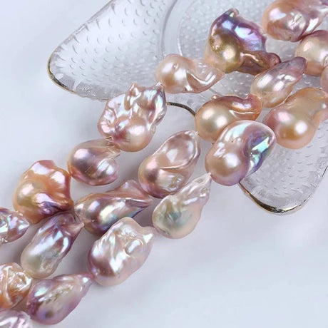 Ferskvandsperle, Barok Perle - Grade AA (15 - 26mm) 1 stk - Uniq Perler - 798653