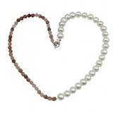 Ferskvandsperle Halskæde – Grade AA, Premium (8–9mm, 50cm) - Uniq Perler - 64346789