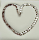 Ferskvandsperle Halskæde – Grade AA, Premium (8–9mm, 50cm) - Uniq Perler - 64346789