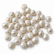 Ferskvandsperle – Hvid, Potato (9~10mm)AA - Uniq Perler - 125702