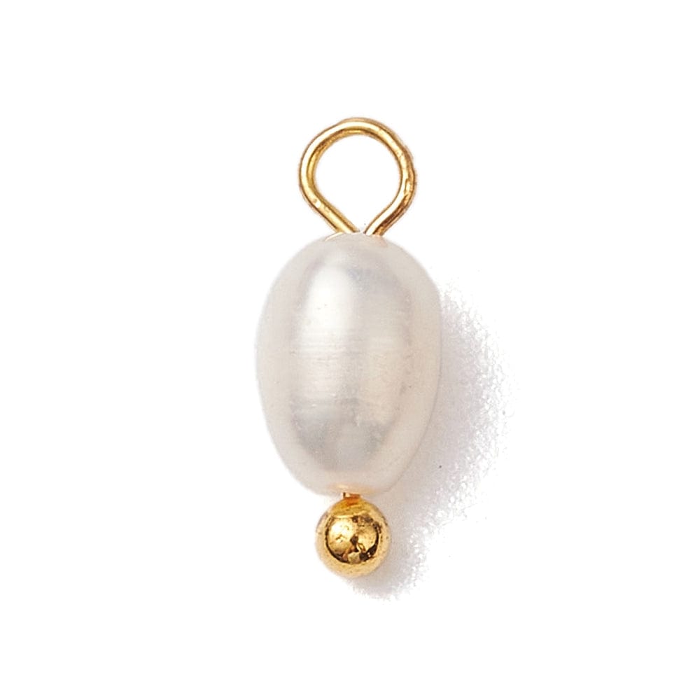 Ferskvandsperle Vedhæng, (13x4,5mm, 8 stk.) - Uniq Perler - 114236