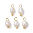 Freshwater pearl pendant, (13x4.5mm, 8 pcs.) - Uniq Perler - 114236