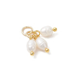 Ferskvandsperle Vedhæng Rice – Cremehvid (10–10.5mm, 2 stk) - Uniq Perler - 117746