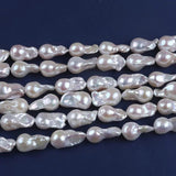 Ferskvandsperler – Barok (11 - 13×13 - 18,5mm), Grade AAA - Uniq Perler - 115385