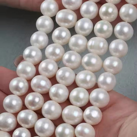 Ferskvandsperler – Barok, Grade AA (11 - 12mm) - Uniq Perler - 8263