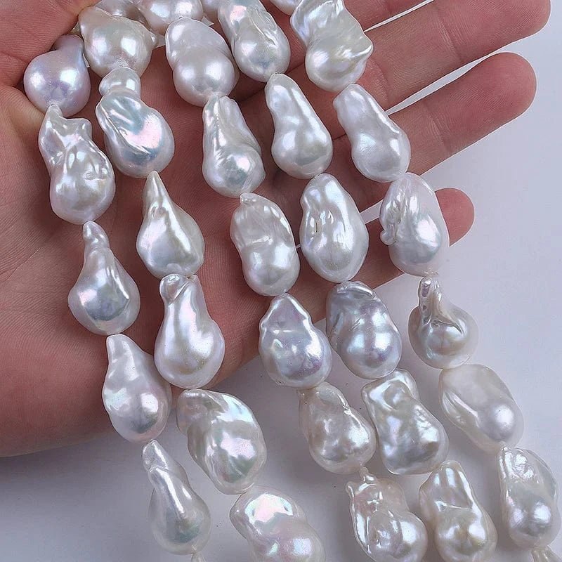 Ferskvandsperler – Barok, Grade AA (15 - 18mm) - Uniq Perler - 8635677