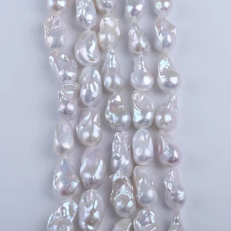 Ferskvandsperler – Barok, Grade AA (15 - 18mm) - Uniq Perler - 8635677