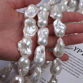 Freshwater pearls, Baroque Pearl - Grade AAA (16 - 25mm) 1 pc - Uniq Perler - 668877