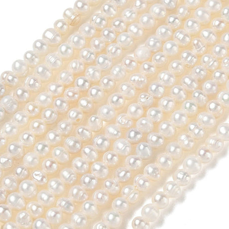 Ferskvandsperler – Beige, Potato (2,8~3,2mm)AA - Uniq Perler - 124029