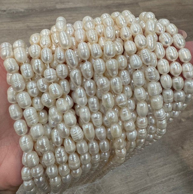 Ferskvandsperler Ferskvandsperler – Rice, Grade A(6-7mm)