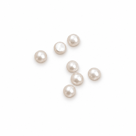 Ferskvandsperler, Flad Bagside, 2,5-3mm, (2 Stk) - Uniq Perler - 117742