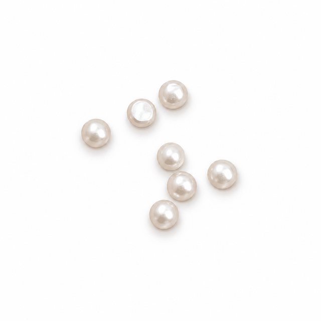 Ferskvandsperler, Flad Bagside, 2,5-3mm, (2 Stk) - Uniq Perler - 117742