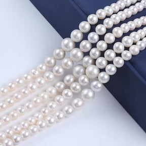 Freshwater pearls – Grade AA, Graduated (6–13mm) - Uniq Perler - 158882
