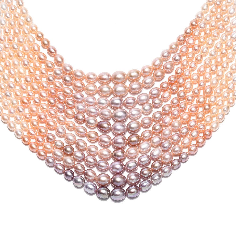 Ferskvandsperler– Graduated Mix Farver (5 - 12mm) - Uniq Perler - 