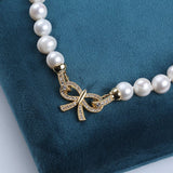 Ferskvandsperler Halskæde – Grade AA (9 - 10mm, 41cm) - Uniq Perler - 123112