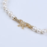 Ferskvandsperler Halskæde – Grade AA (9 - 10mm, 41cm) - Uniq Perler - 123112