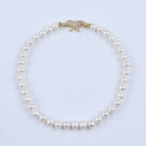 Ferskvandsperler Halskæde – Grade AA (9 - 10mm, 41cm) - Uniq Perler - 123112