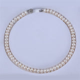 Ferskvandsperler Halskæde og Ørestikkere – Grade AA (6mm, 41cm) - Uniq Perler - 148923