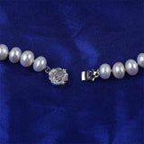 Ferskvandsperler Halskæde og Ørestikkere – Grade AA (6mm, 41cm) - Uniq Perler - 148923