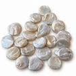 Ferskvandsperler – Hvid, Barok Coin (17-20x 17,2mm), Grade AA 1 stk. - Uniq Perler - 117863