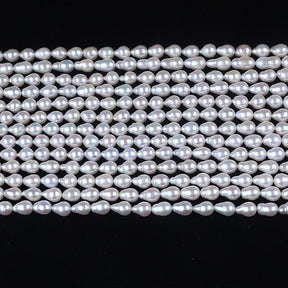 Ferskvandsperler – Let Dråbeformet, Grade AA (6-7mm) - Uniq Perler - 125446