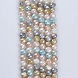 Ferskvandsperler – Multi Farvet (8 - 9mm) - Uniq Perler - 1111489918