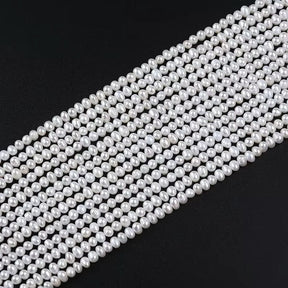 Sötvattenspärlor – Nästan Vita, Potato (3,5.4mm) Grade AA - Uniq Perler - 763351