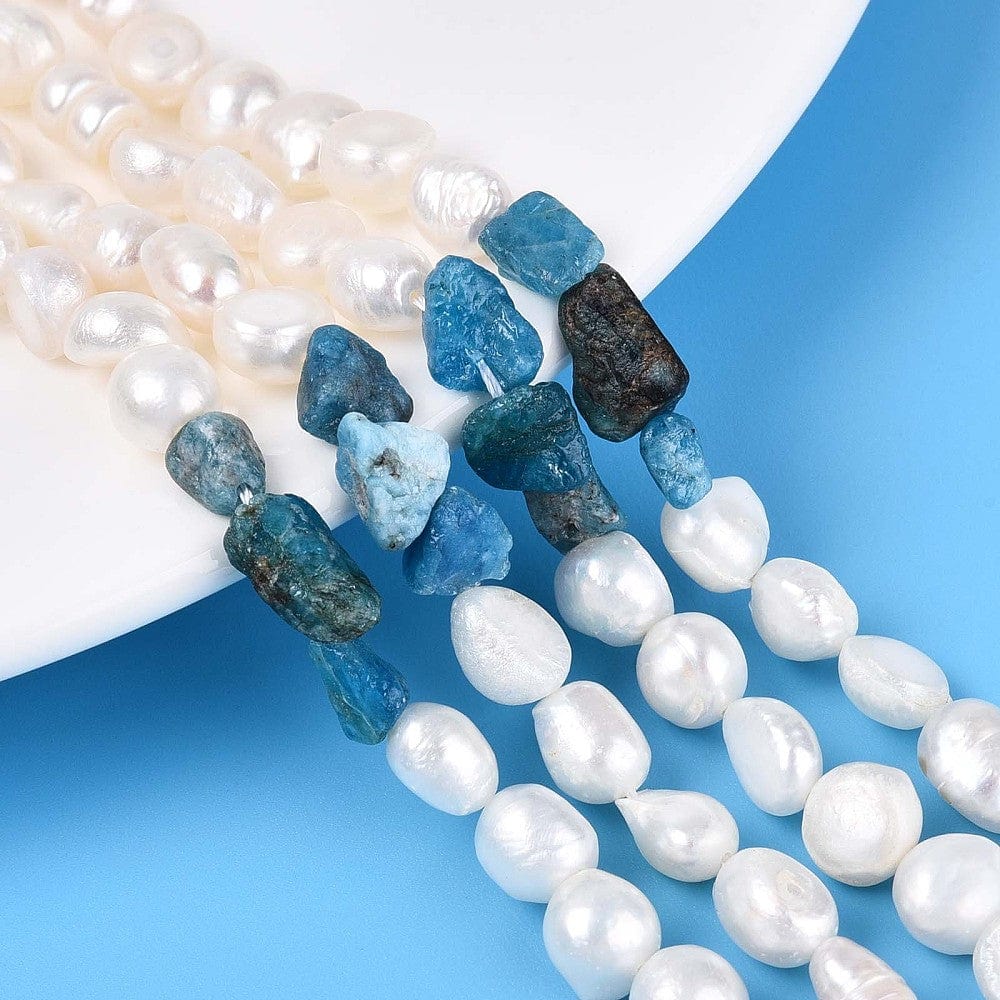 Ferskvandsperler Og Apatit – Nuggets/Chips (4 - 13mm) - Uniq Perler - 115975