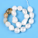 Ferskvandsperler Og Citrin – Nuggets/Chips (4 - 13mm) - Uniq Perler - 115811