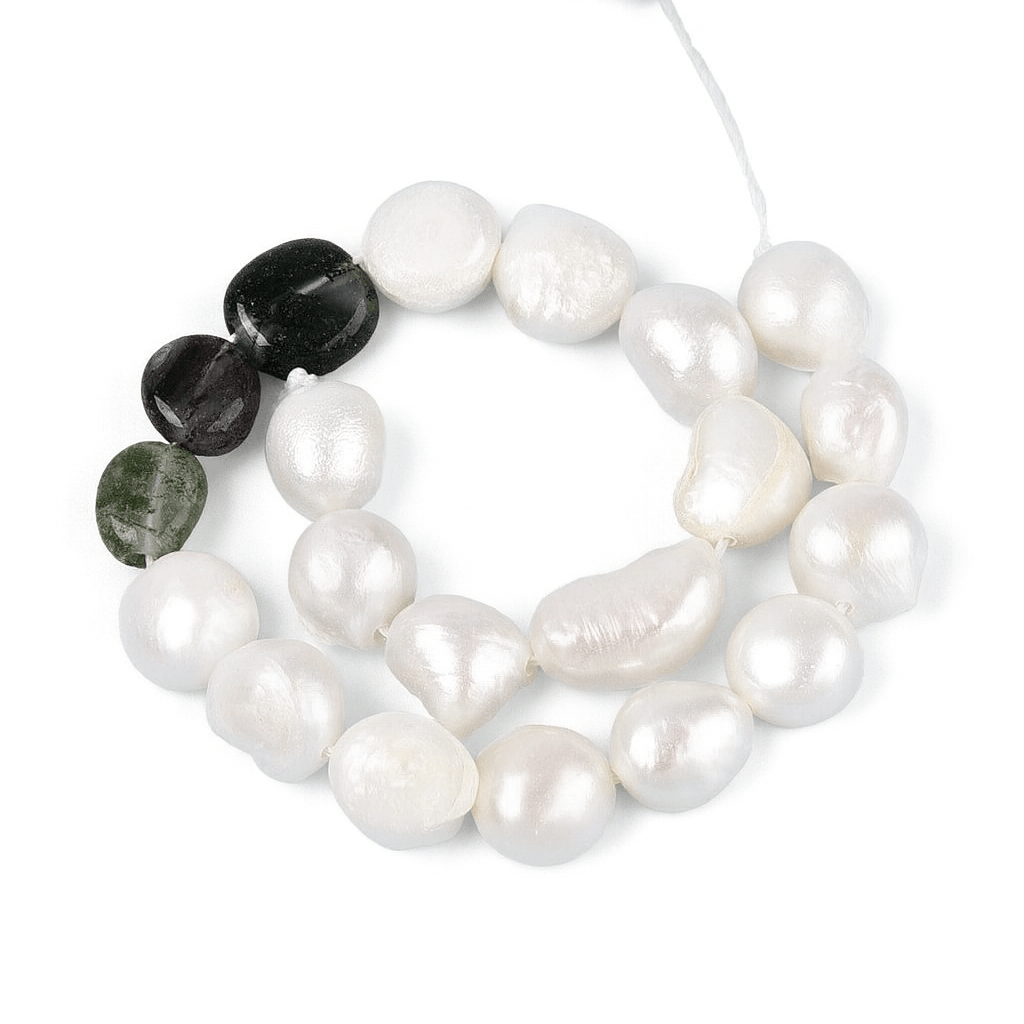 Ferskvandsperler Og Indian Agat – Nuggets/Chips (4 - 13mm) - Uniq Perler - 680884