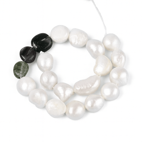 Ferskvandsperler Og Indian Agat – Nuggets/Chips (4 - 13mm) - Uniq Perler - 680884