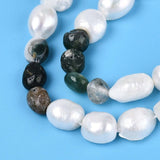 Ferskvandsperler Og Indian Agat – Nuggets/Chips (4 - 13mm) - Uniq Perler - 680884