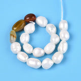 Ferskvandsperler Og Karneol – Nuggets/Chips (4 - 13mm) - Uniq Perler - 115730