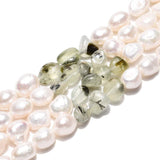 Ferskvandsperler Og Prehnit – Nuggets/Chips (5 - 12 mm) - Uniq Perler - 