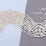 Ferskvandsperler Potato - Grade AA (Hvid, 5 - 6mm) - Uniq Perler - 347833