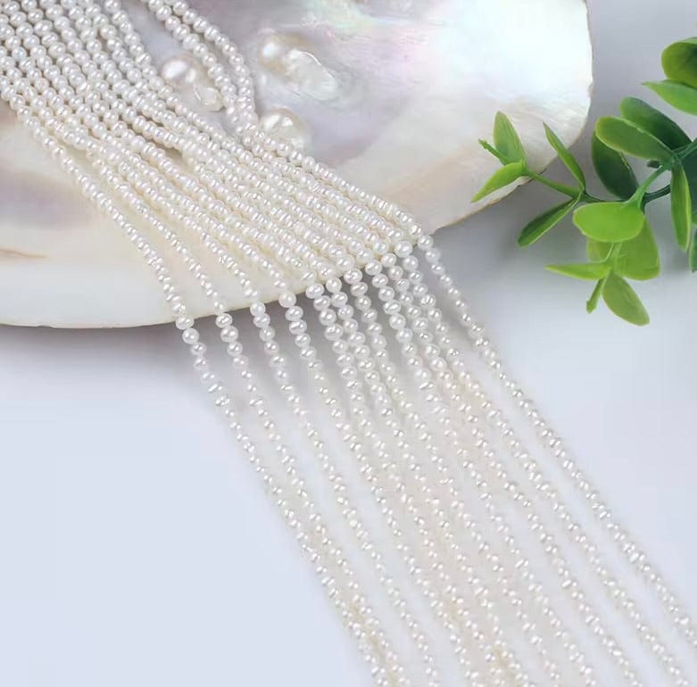 Ferskvandsperler – Potato Perler, Grade AA (2x2,5mm) - Uniq Perler - 111680