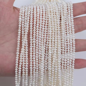 Freshwater pearls – Potato Pearls, Grade AA (2x2.5mm) - Uniq Perler - 111680