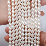 Ferskvandsperler – Rice, (8x9mm), Grade AAA - Uniq Perler - 754578