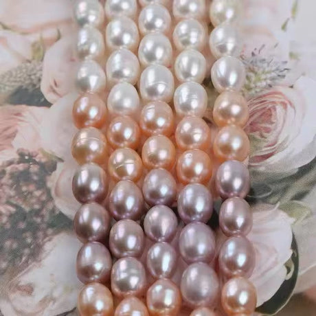 Ferskvandsperler – Rice, Flerfarvet, Grade AA (6–7mm) - Uniq Perler - 113671