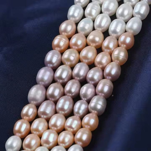 Ferskvandsperler – Rice, Flerfarvet, Grade AA (6–7mm) - Uniq Perler - 113671