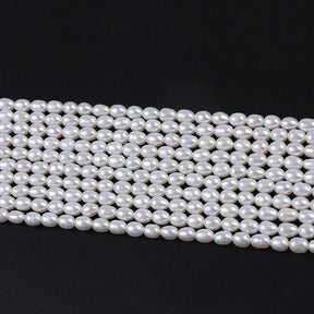 Frischwasserperlen – Rice, Grade A (4,5-5mm) - Uniq Perler - 125449