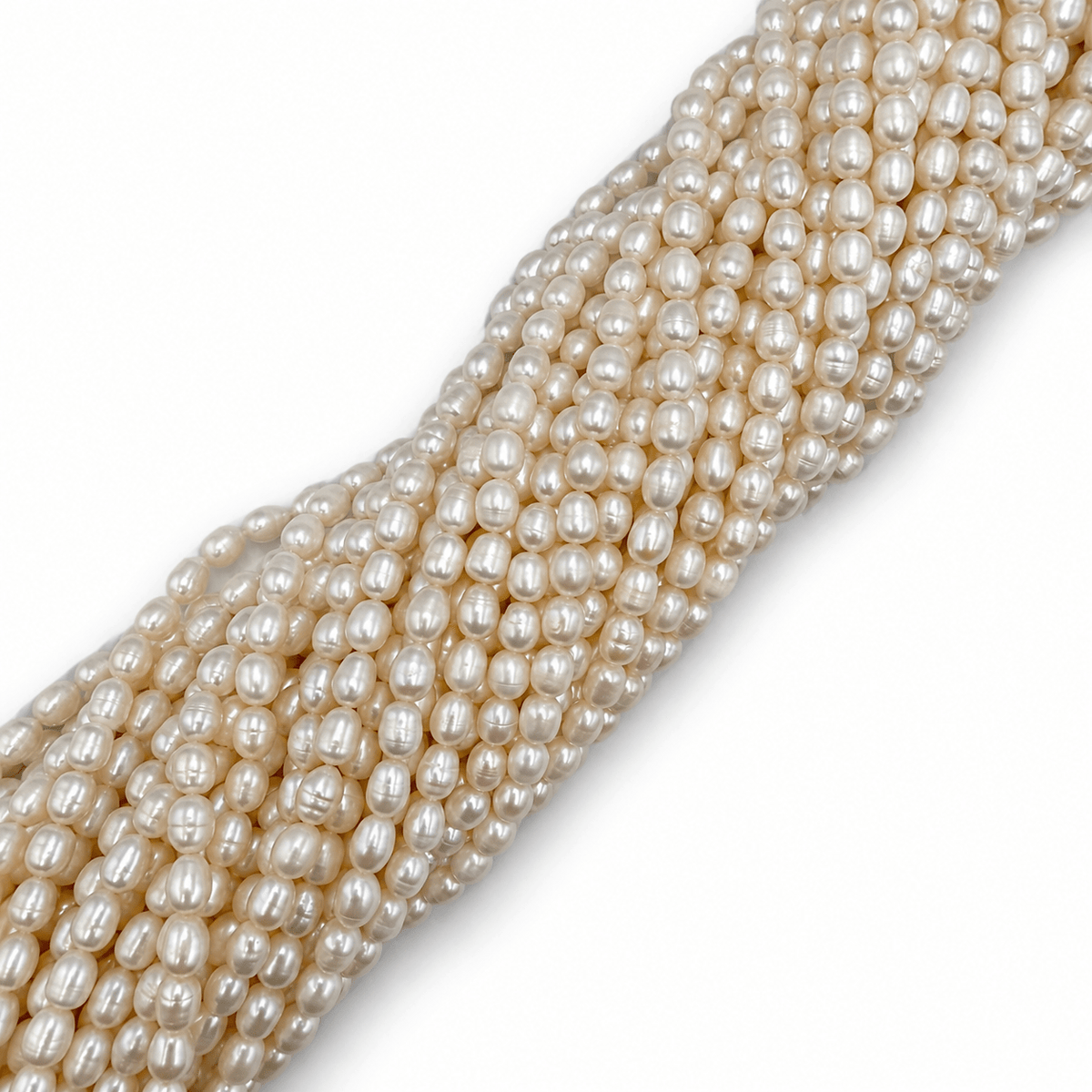 Ferskvandsperler – Rice, Grade A+ (7,5x6mm) - Uniq Perler - 125481