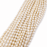 Ferskvandsperler – Rice, Grade A+(8 x 6,5 - 7mm) - Uniq Perler - 122275