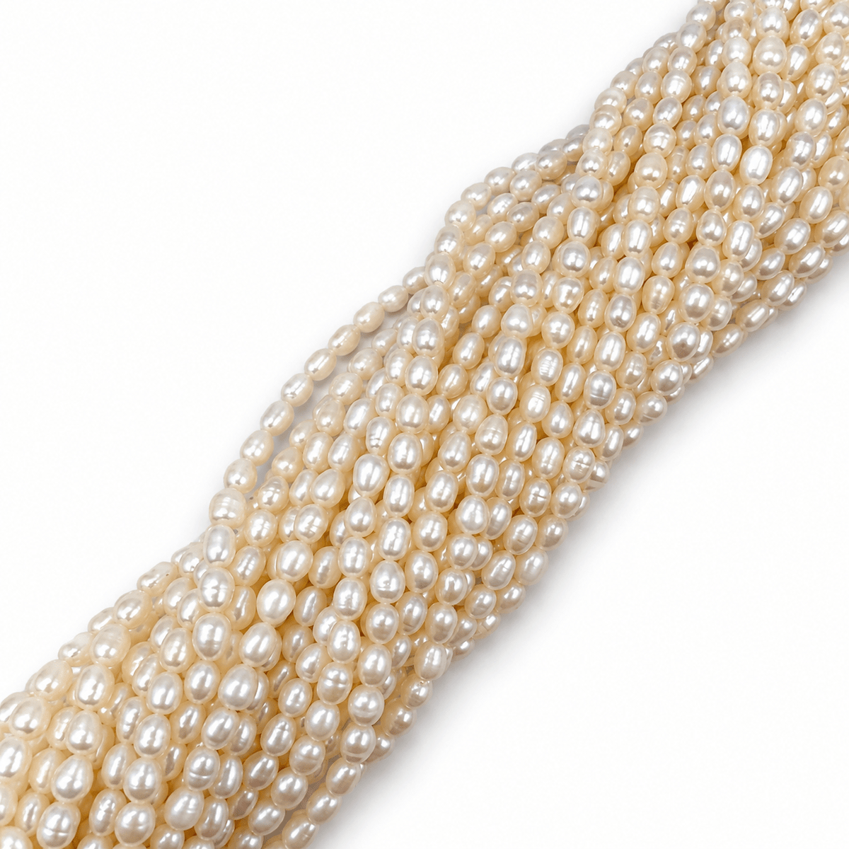 Ferskvandsperler – Rice, Grade AA (5-6,5x4-4,5mm) - Uniq Perler - 125451