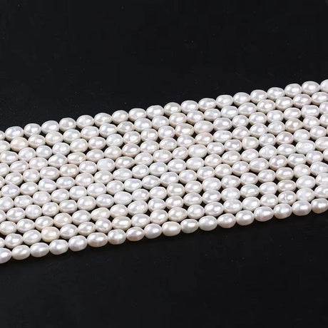 Ferskvandsperler – Rice, Grade AAA (4 - 5mm) - Uniq Perler - 1111490418