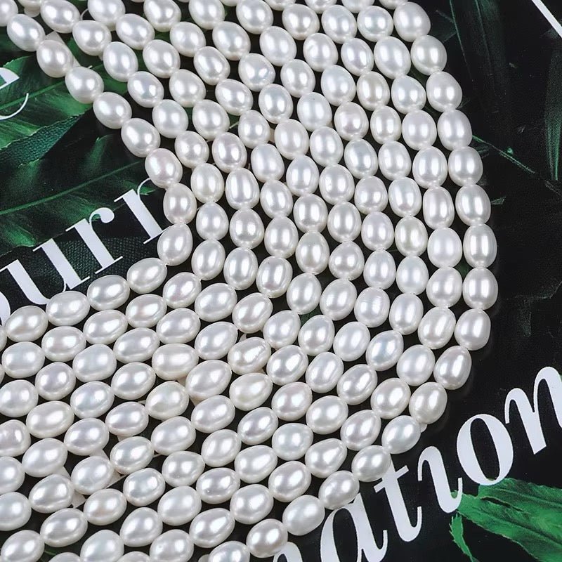 Ferskvandsperler – Rice, Grade AAA (5 - 5,5mm) - Uniq Perler - 122265