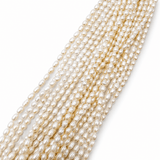 Ferskvandsperler – Rice, Grade AAA (6 - 7 x 5mm) - Uniq Perler - 122265