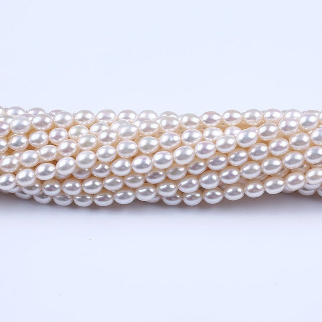 Ferskvandsperler – Rice, Grade AAA (6 - 7mm) - Uniq Perler - 122258